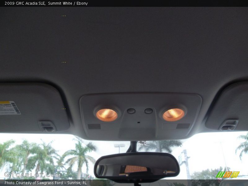 Summit White / Ebony 2009 GMC Acadia SLE