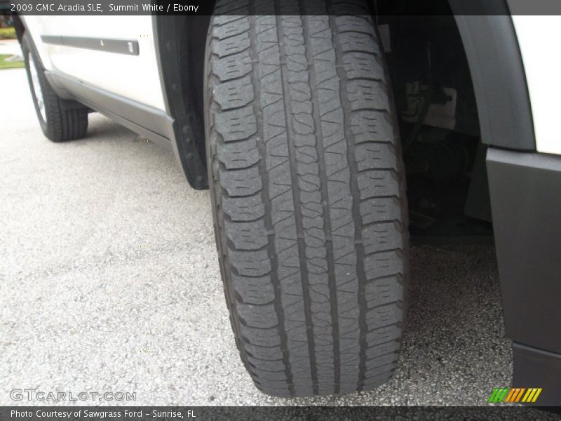 Summit White / Ebony 2009 GMC Acadia SLE