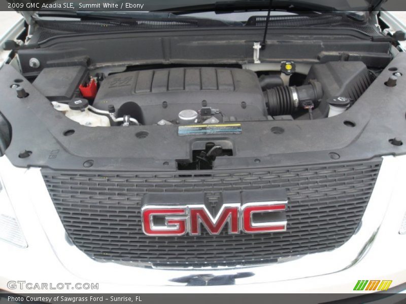 Summit White / Ebony 2009 GMC Acadia SLE