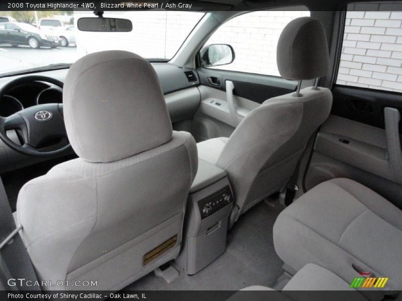 Blizzard White Pearl / Ash Gray 2008 Toyota Highlander 4WD