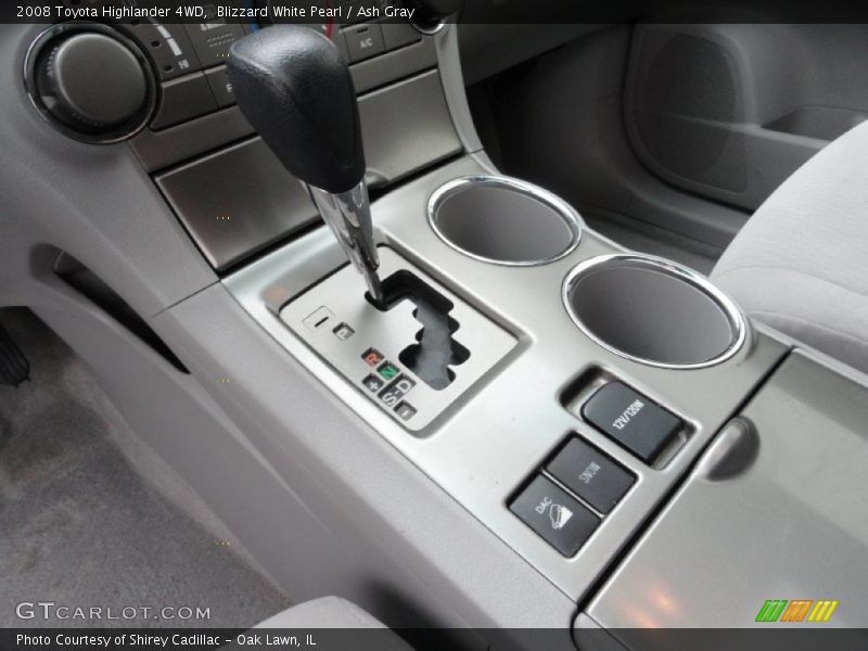 Blizzard White Pearl / Ash Gray 2008 Toyota Highlander 4WD