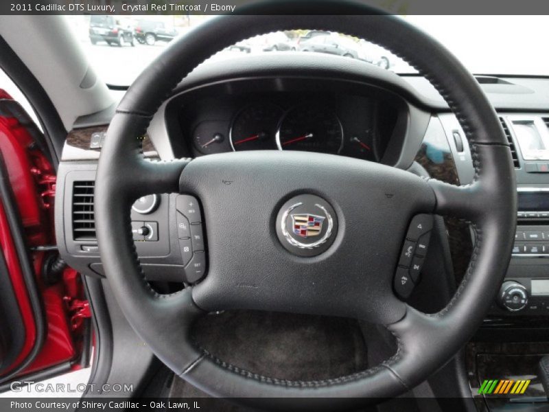 Crystal Red Tintcoat / Ebony 2011 Cadillac DTS Luxury
