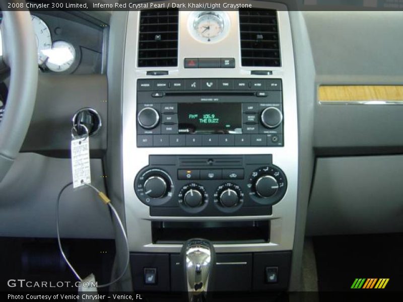Inferno Red Crystal Pearl / Dark Khaki/Light Graystone 2008 Chrysler 300 Limited