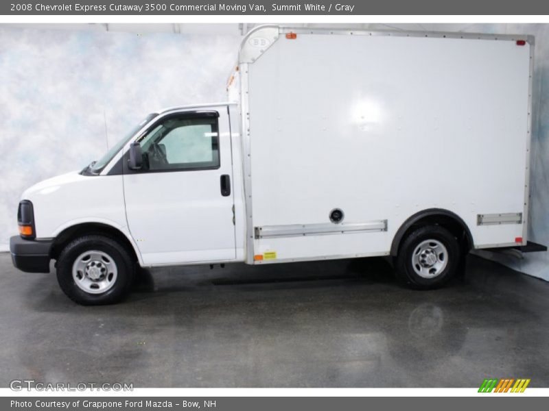 Summit White / Gray 2008 Chevrolet Express Cutaway 3500 Commercial Moving Van