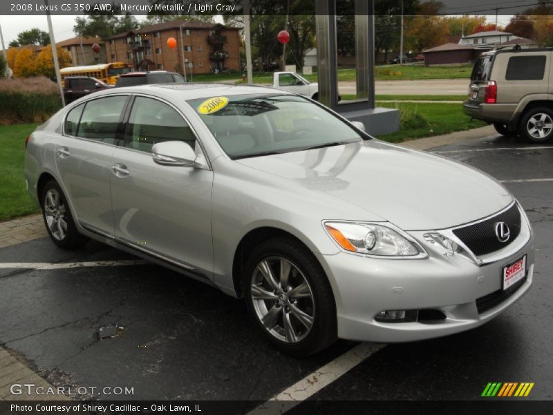 Mercury Metallic / Light Gray 2008 Lexus GS 350 AWD
