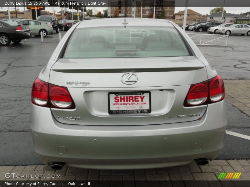 Mercury Metallic / Light Gray 2008 Lexus GS 350 AWD