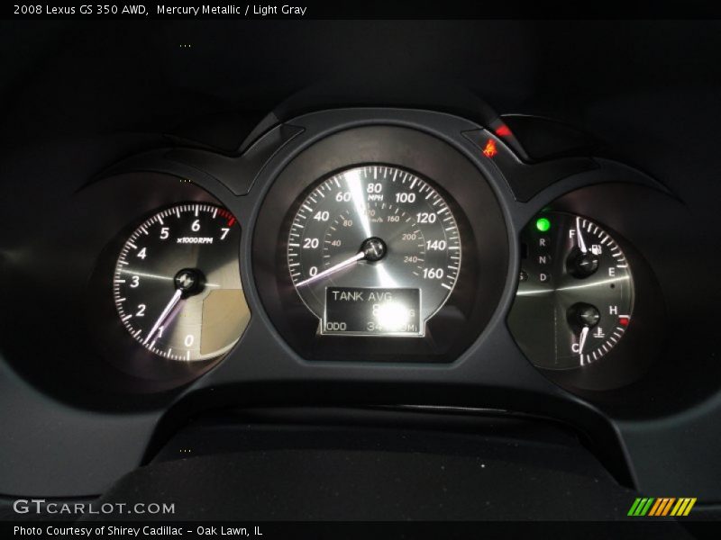 Mercury Metallic / Light Gray 2008 Lexus GS 350 AWD