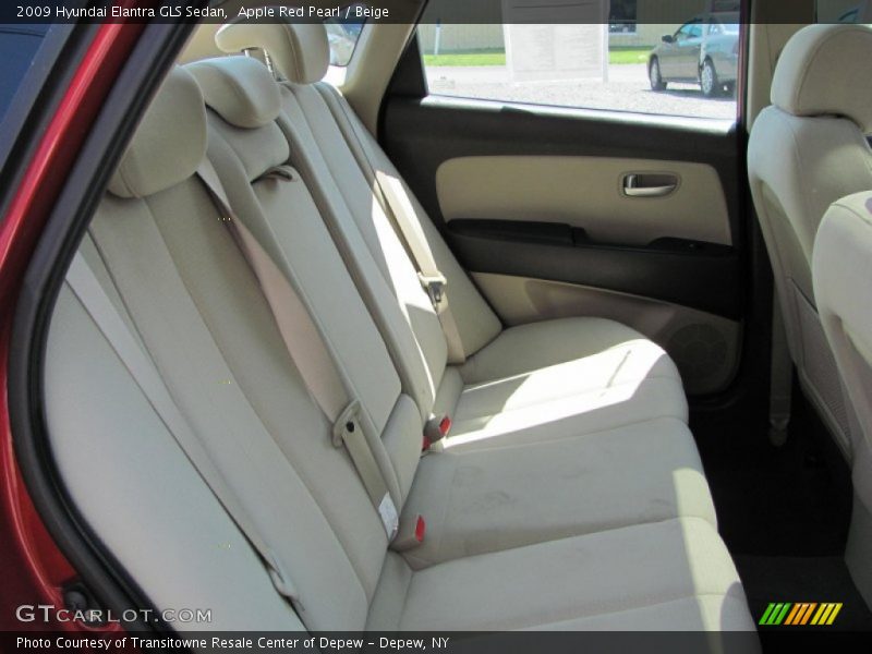 Apple Red Pearl / Beige 2009 Hyundai Elantra GLS Sedan