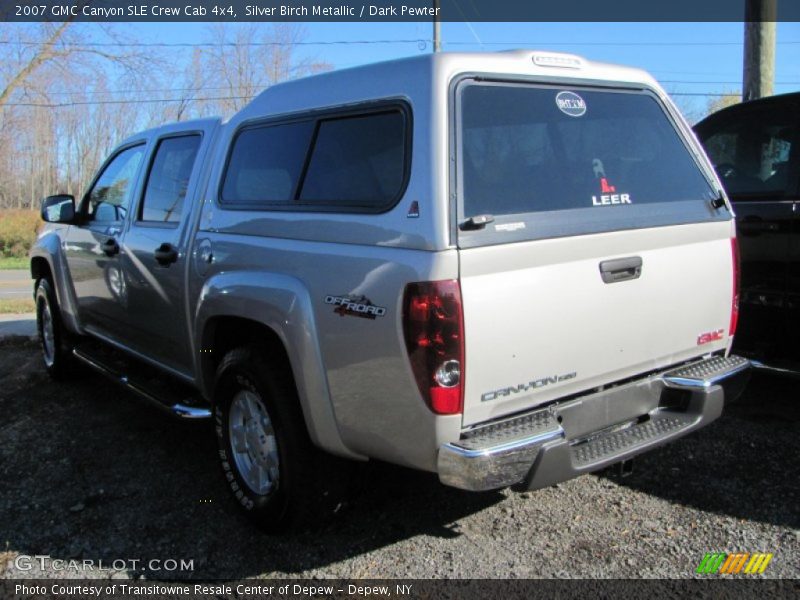 Silver Birch Metallic / Dark Pewter 2007 GMC Canyon SLE Crew Cab 4x4