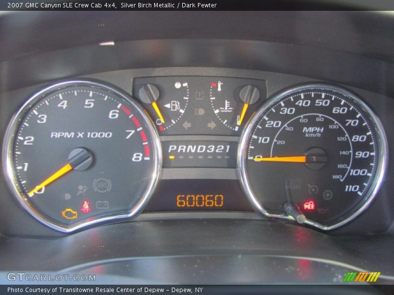 Silver Birch Metallic / Dark Pewter 2007 GMC Canyon SLE Crew Cab 4x4