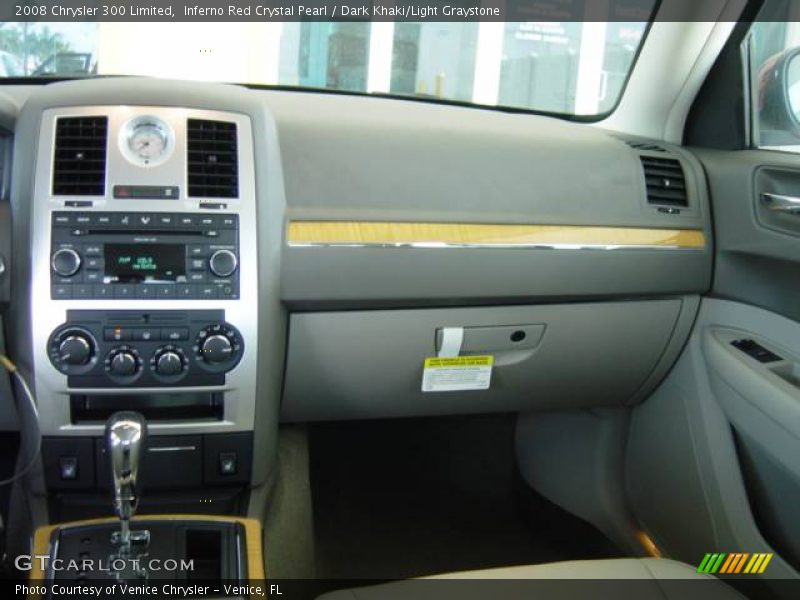 Inferno Red Crystal Pearl / Dark Khaki/Light Graystone 2008 Chrysler 300 Limited