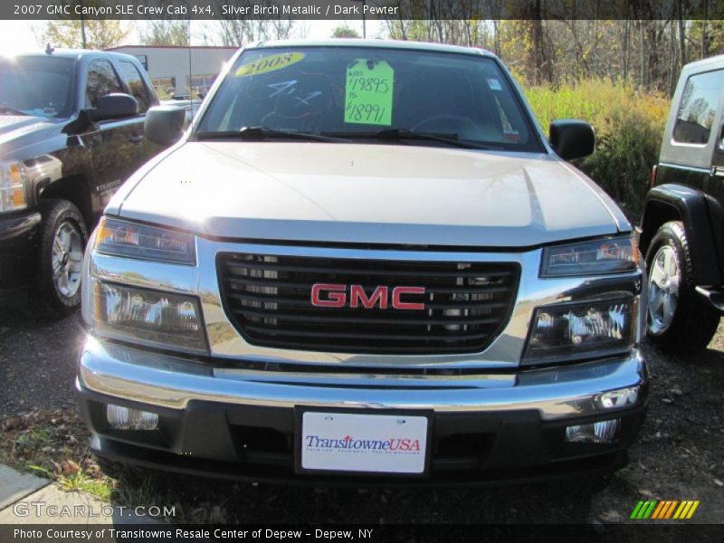 Silver Birch Metallic / Dark Pewter 2007 GMC Canyon SLE Crew Cab 4x4