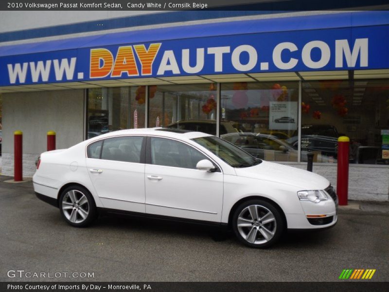 Candy White / Cornsilk Beige 2010 Volkswagen Passat Komfort Sedan