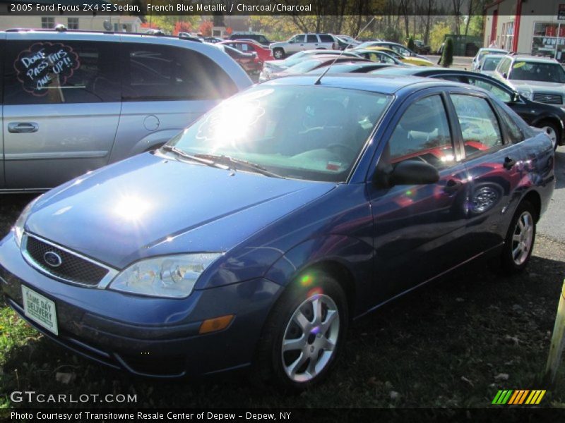 French Blue Metallic / Charcoal/Charcoal 2005 Ford Focus ZX4 SE Sedan