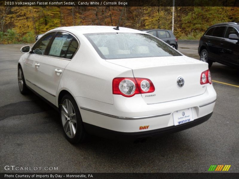 Candy White / Cornsilk Beige 2010 Volkswagen Passat Komfort Sedan