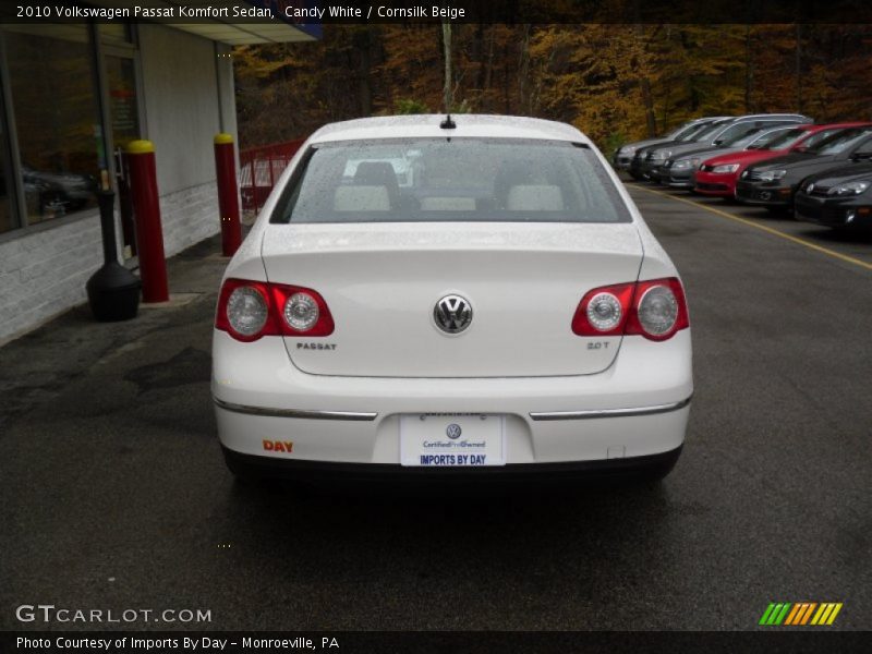 Candy White / Cornsilk Beige 2010 Volkswagen Passat Komfort Sedan