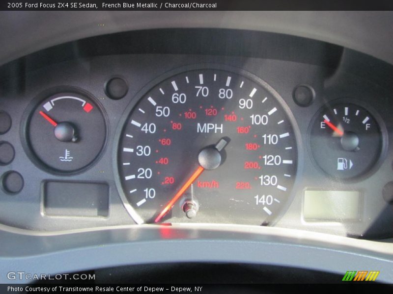 French Blue Metallic / Charcoal/Charcoal 2005 Ford Focus ZX4 SE Sedan
