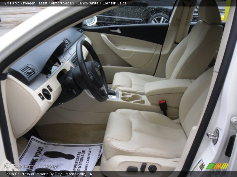 Candy White / Cornsilk Beige 2010 Volkswagen Passat Komfort Sedan