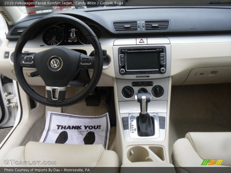 Candy White / Cornsilk Beige 2010 Volkswagen Passat Komfort Sedan