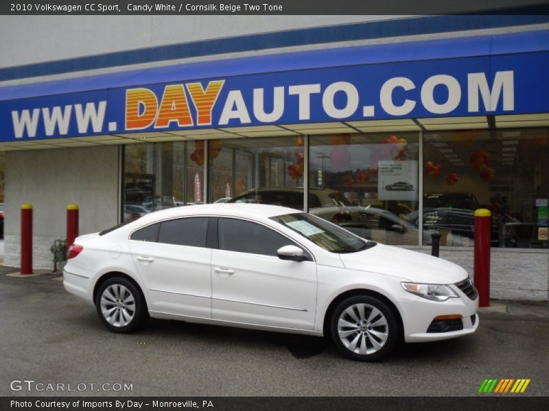 Candy White / Cornsilk Beige Two Tone 2010 Volkswagen CC Sport