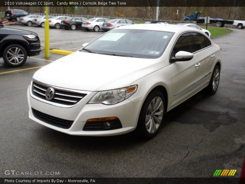 Candy White / Cornsilk Beige Two Tone 2010 Volkswagen CC Sport