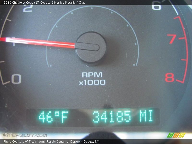 Silver Ice Metallic / Gray 2010 Chevrolet Cobalt LT Coupe