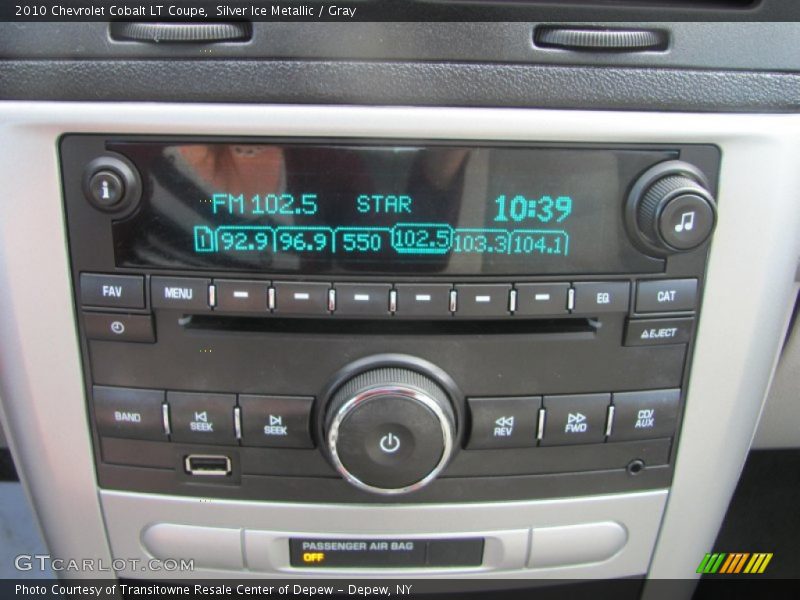 Silver Ice Metallic / Gray 2010 Chevrolet Cobalt LT Coupe
