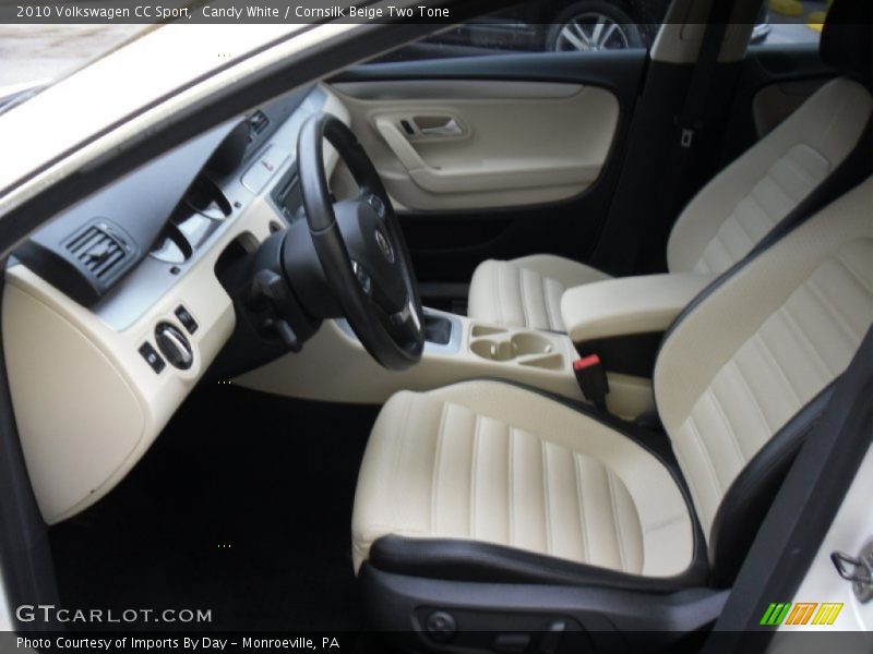 Candy White / Cornsilk Beige Two Tone 2010 Volkswagen CC Sport