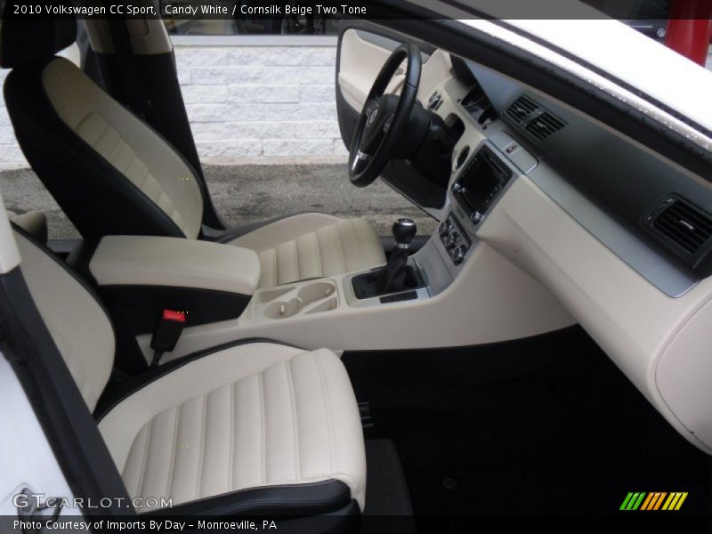 Candy White / Cornsilk Beige Two Tone 2010 Volkswagen CC Sport
