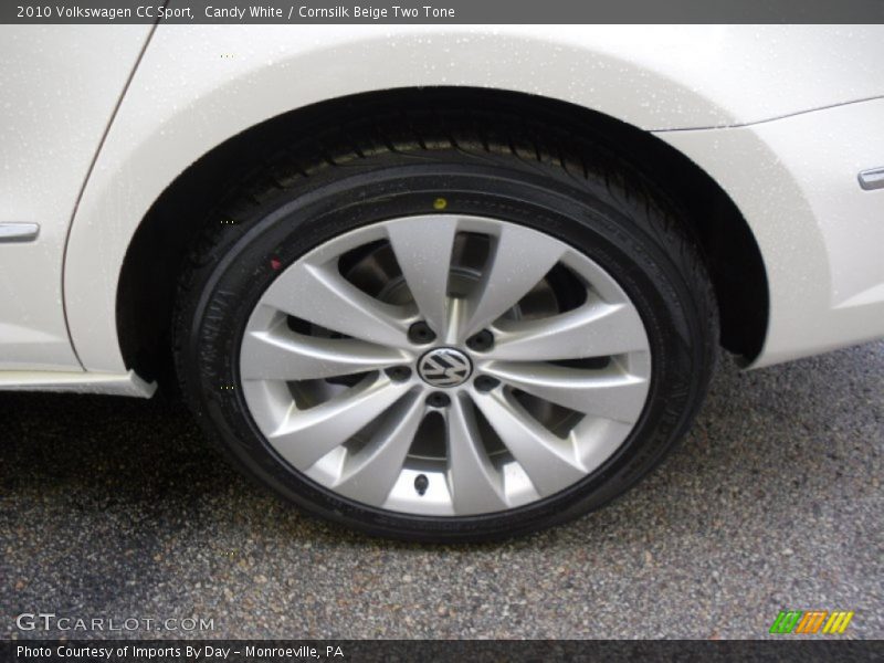 Candy White / Cornsilk Beige Two Tone 2010 Volkswagen CC Sport