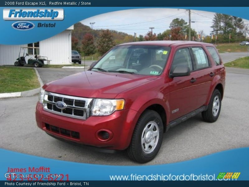 Redfire Metallic / Stone 2008 Ford Escape XLS