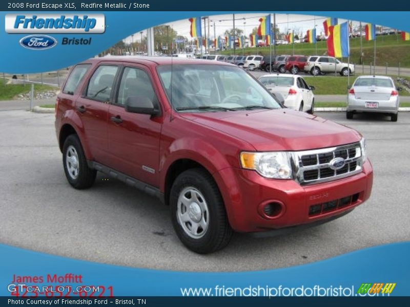 Redfire Metallic / Stone 2008 Ford Escape XLS