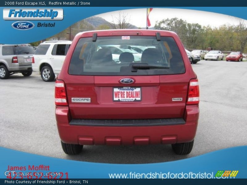 Redfire Metallic / Stone 2008 Ford Escape XLS