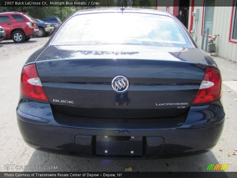 Midnight Blue Metallic / Gray 2007 Buick LaCrosse CX