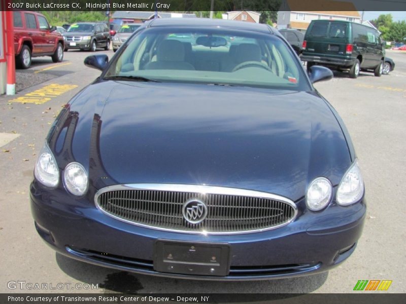 Midnight Blue Metallic / Gray 2007 Buick LaCrosse CX