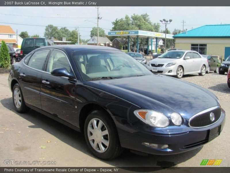 Midnight Blue Metallic / Gray 2007 Buick LaCrosse CX