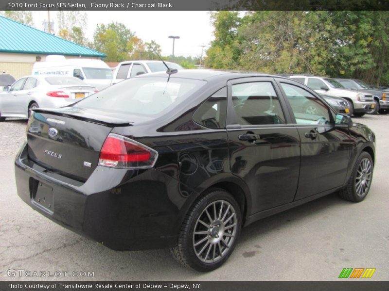 Ebony Black / Charcoal Black 2010 Ford Focus SES Sedan