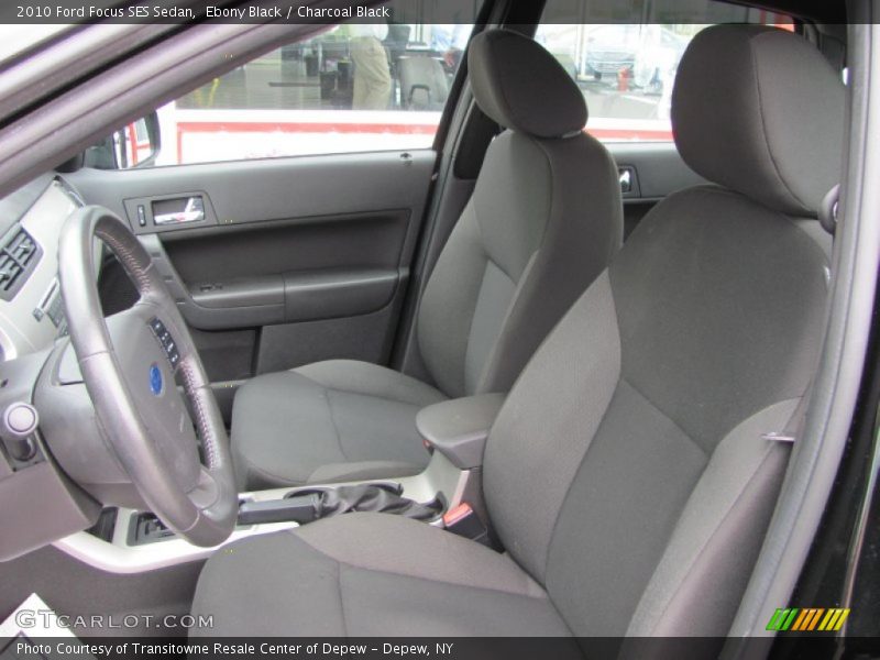 Ebony Black / Charcoal Black 2010 Ford Focus SES Sedan