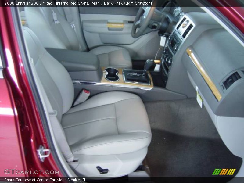 Inferno Red Crystal Pearl / Dark Khaki/Light Graystone 2008 Chrysler 300 Limited