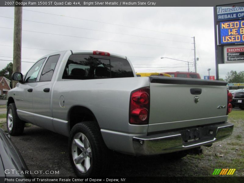 Bright Silver Metallic / Medium Slate Gray 2007 Dodge Ram 1500 ST Quad Cab 4x4