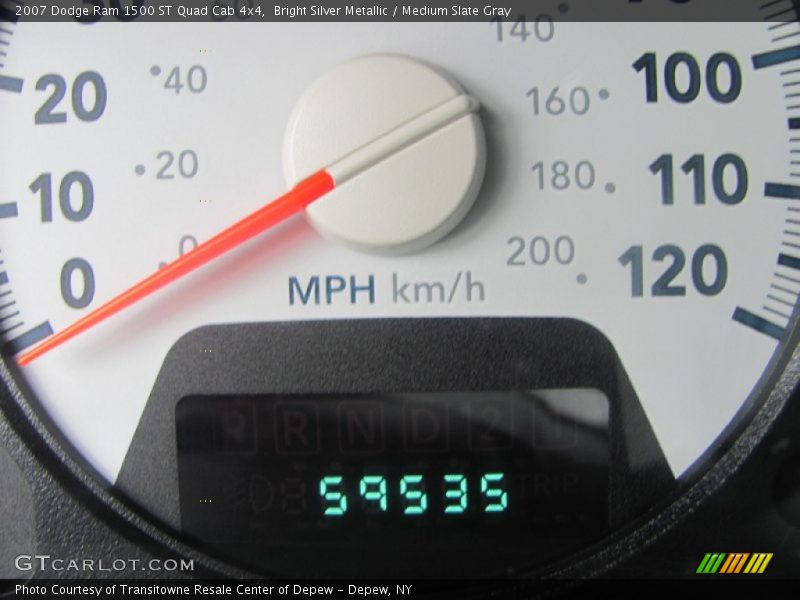 Bright Silver Metallic / Medium Slate Gray 2007 Dodge Ram 1500 ST Quad Cab 4x4