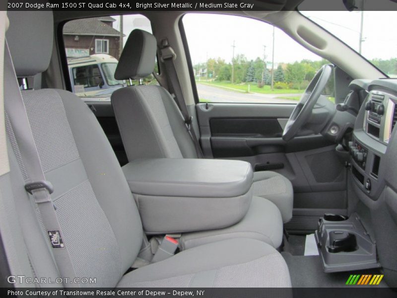 Bright Silver Metallic / Medium Slate Gray 2007 Dodge Ram 1500 ST Quad Cab 4x4