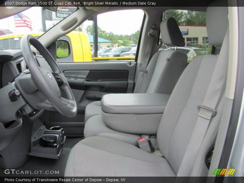 Bright Silver Metallic / Medium Slate Gray 2007 Dodge Ram 1500 ST Quad Cab 4x4