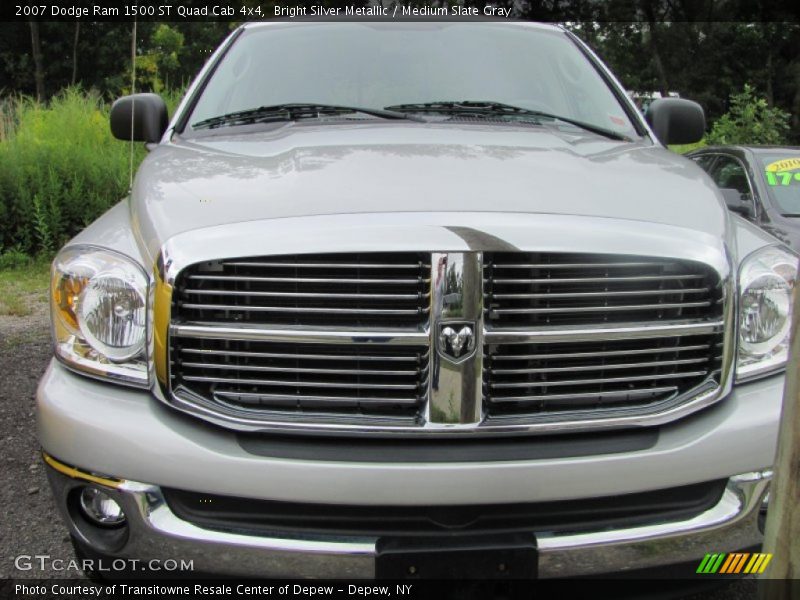 Bright Silver Metallic / Medium Slate Gray 2007 Dodge Ram 1500 ST Quad Cab 4x4