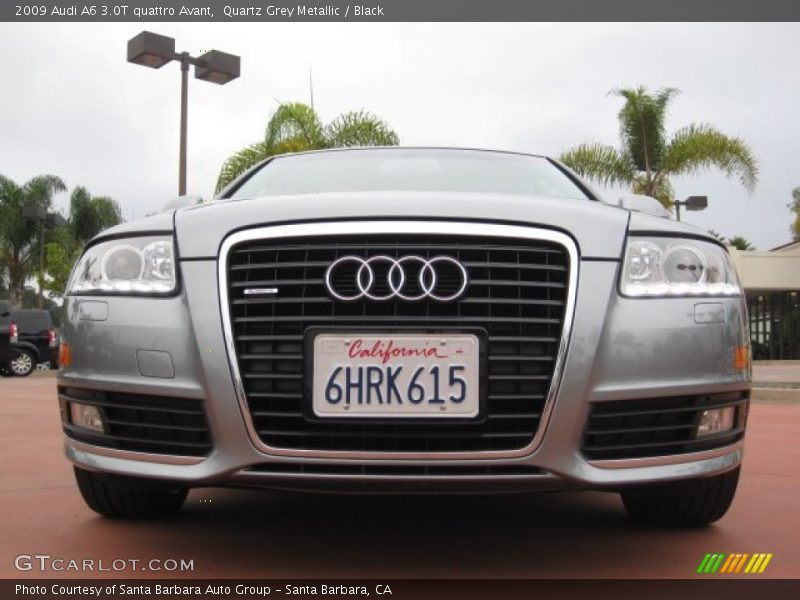 Quartz Grey Metallic / Black 2009 Audi A6 3.0T quattro Avant