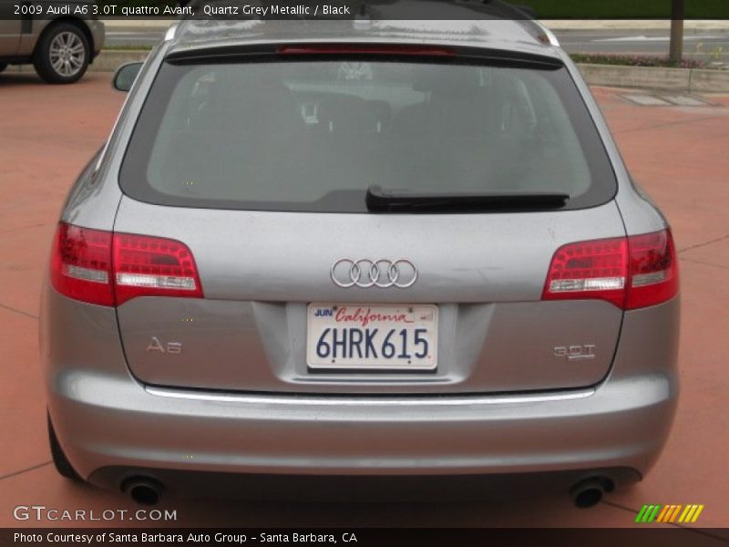 Quartz Grey Metallic / Black 2009 Audi A6 3.0T quattro Avant