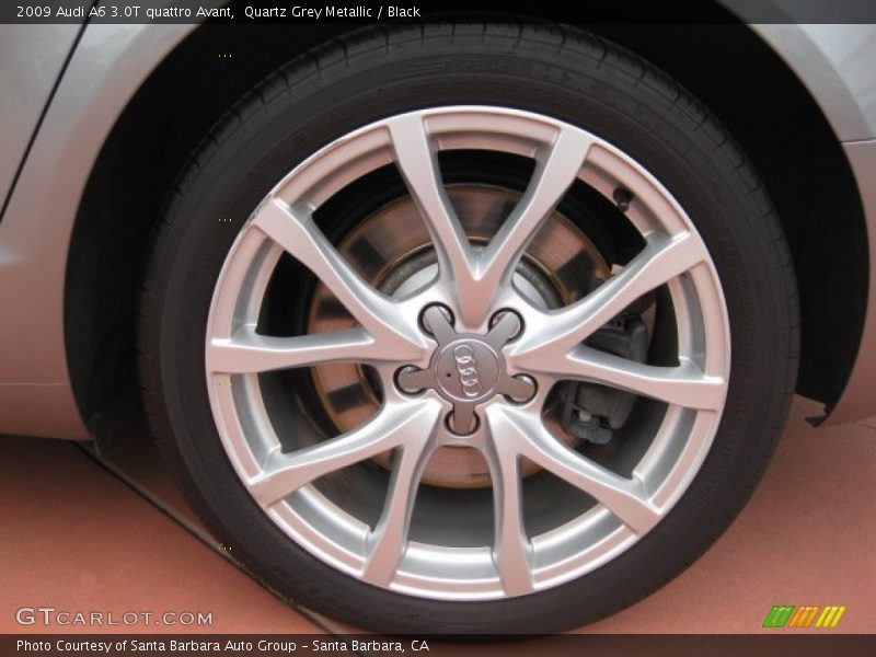 Quartz Grey Metallic / Black 2009 Audi A6 3.0T quattro Avant
