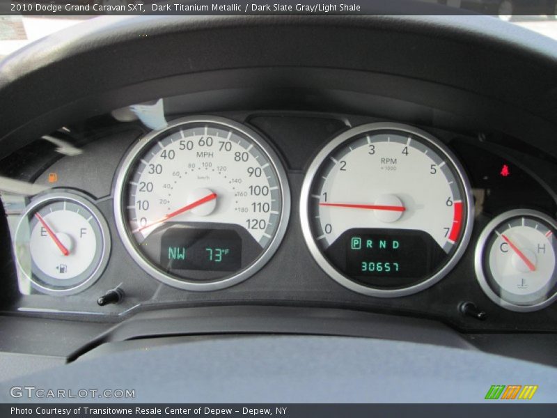 Dark Titanium Metallic / Dark Slate Gray/Light Shale 2010 Dodge Grand Caravan SXT