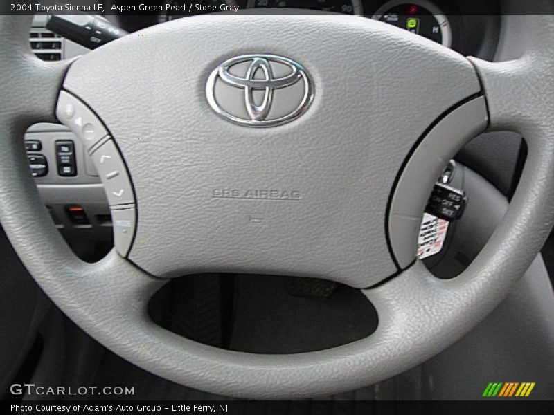 Aspen Green Pearl / Stone Gray 2004 Toyota Sienna LE
