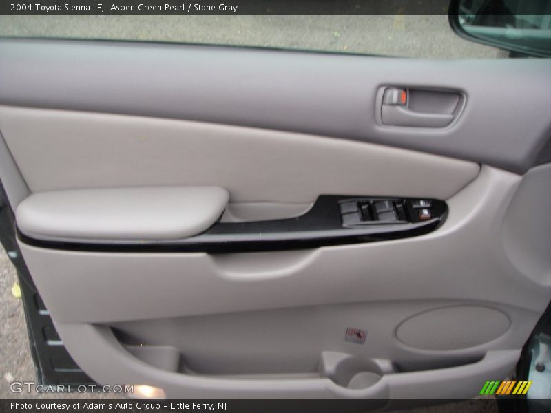 Aspen Green Pearl / Stone Gray 2004 Toyota Sienna LE